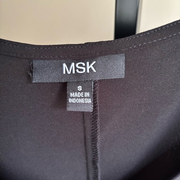 MSK Black Sleeveless Cold Shoulder Cocktail Dress - Picture 3 of 8